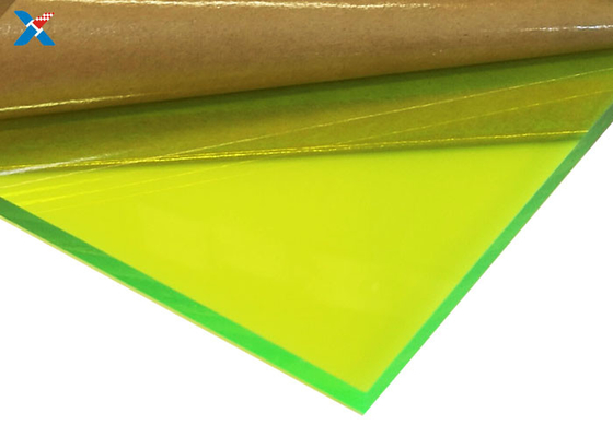 Fluorescencyjny zielony 3mm kolorowy arkusz akrylowy Duża deska dachowa